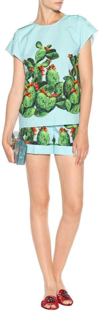 Cactus Print Top & Short Set