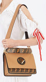 Kan I F Leather Satchel - Red or Black Trim