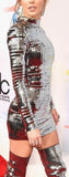 Mirrored Stretch Mini Dress