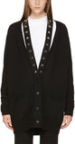 Black Star-Trim Cardigan Sweater