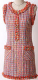 Frayed Mini Tweed Dress
