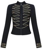 Embroidered Military Stretch Jacket
