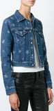 Star Print Short Denim Jacket - DESIGNER INSPIRED FASHIONS
