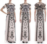 'Delphia' Embroidered Cropped Tulle Top & Long Organza Skirt Set - DESIGNER INSPIRED FASHIONS