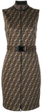 FF Logo Printed Dress
