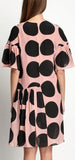 Polka Dot Print Boxy Silk Shift Dress *Limited Stock*