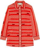 Printed Silk Blouse in Red - DESIGNER INSPIRED FASHIONS