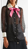 Star Flock Shirt with Bow