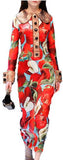 'Forbidden Fruit' Printed Dress - DESIGNER INSPIRED FASHIONS