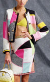Multicolored Jacket & Skirt Set - DESIGNER INSPIRED FASHIONS