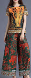 Jungle Print Top & Skirt Set - DESIGNER INSPIRED FASHIONS