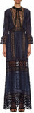 'Spring-Lace' Long-Sleeved Pleated Dress - DESIGNER INSPIRED FASHIONS