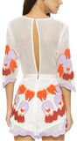 'Never Ever' Embroidered Romper - DESIGNER INSPIRED FASHIONS