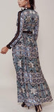 'Juliet' Maxi Dress in Blue - DESIGNER INSPIRED FASHIONS