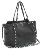 Rolling Rockstud Leather Tote