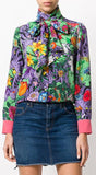 'Flora' Tiger Print Blouse