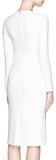 Rose Embellished Dress-White - DESIGNER INSPIRED FASHIONS