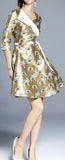 Printed Shimmer Mini Dress
