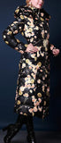 Coin & Floral Print Duck Down Long Thick Coat - DESIGNER INSPIRED FASHIONS