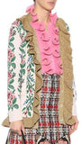 Ruffle Knit Cardigan Sweater
