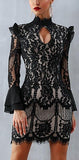 Black Lace Mini Dress