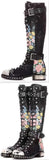 Embellished Leather Boots