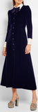 Blue Velvet Dress, Dark Blue