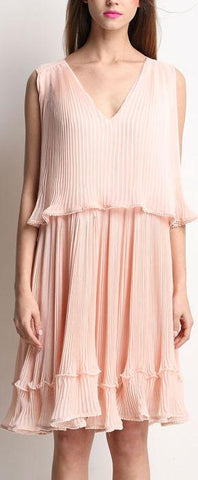 Pleated Silk-Blend Dress *Limited Stock*
