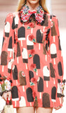 Embellished Ice Cream Charmeuse Dress
