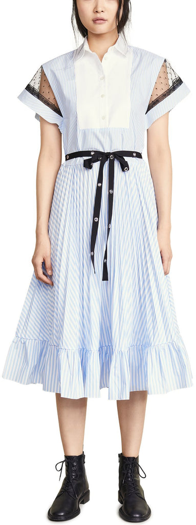 Pleated Shirt-Dress