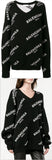 Logo Print Jumper, Black | DESIGNER INSPIRED FASHIONS