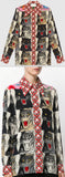 Tiger Face Print Silk Shirt