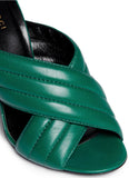 'Webby' Crossover Leather Sandals - ( Black, Green, Beige, Red, White ) - DESIGNER INSPIRED FASHIONS