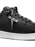 Black Calfskin Leather Sneakers