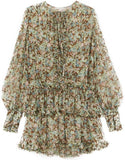 Floral Silk Dress | DESIGNER INSPIRED FASHIONS