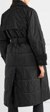 Oversized Double-Breasted Quilted Shell Coat