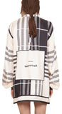 Check Scarf Print Shirt