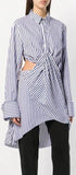 Twisted Striped Shirt