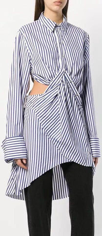Twisted Striped Shirt