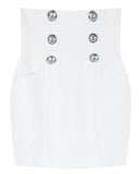 High Waist Pencil Skirt, White | DESIGNER INSPIRED FASHIONS