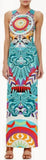 Fitted Column Jersey Silk Strapless Printed Long Dress - DESIGNER INSPIRED FASHIONS