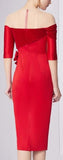 Crystal-Embellished Off-the-Shoulder Evening Dress