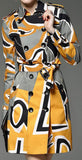 Book Cover Print Coat - DESIGNER INSPIRED FASHIONS
