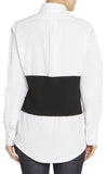 Two-Tone Corset Shirt