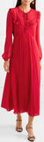 Ruffled Georgette Midi Dress