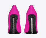 Tower 110 Satin Pumps, Fuschsia