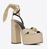 Paige Sandals in Smooth Leather