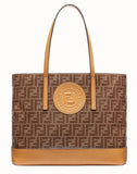 Shopping Logo Leather Shopper - Beige or Black