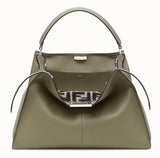 Peekaboo X-Lite Leather Bag - Beige, Green, Black
