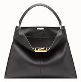 Peekaboo X-Lite Leather Bag - Beige, Green, Black